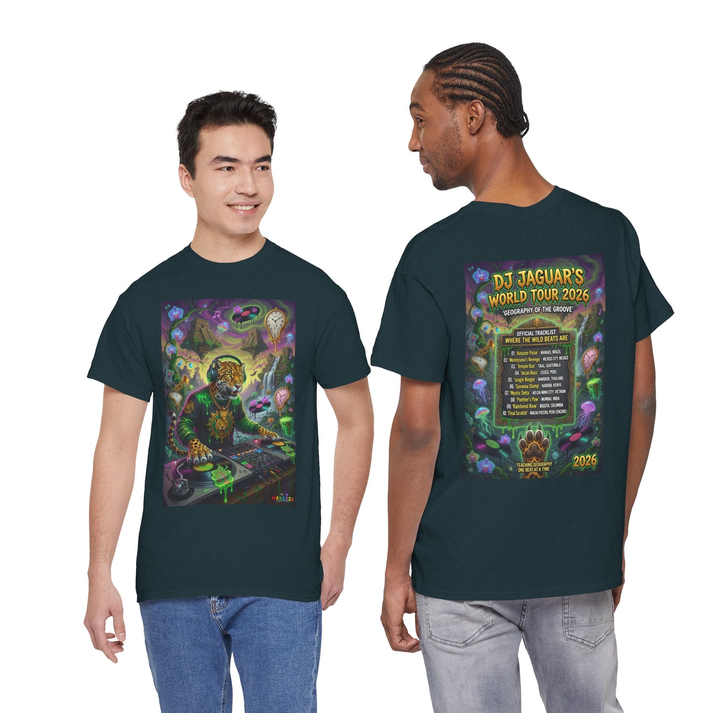 DJ Jaguar World Tour - Narciza Unisex T‑Shirt