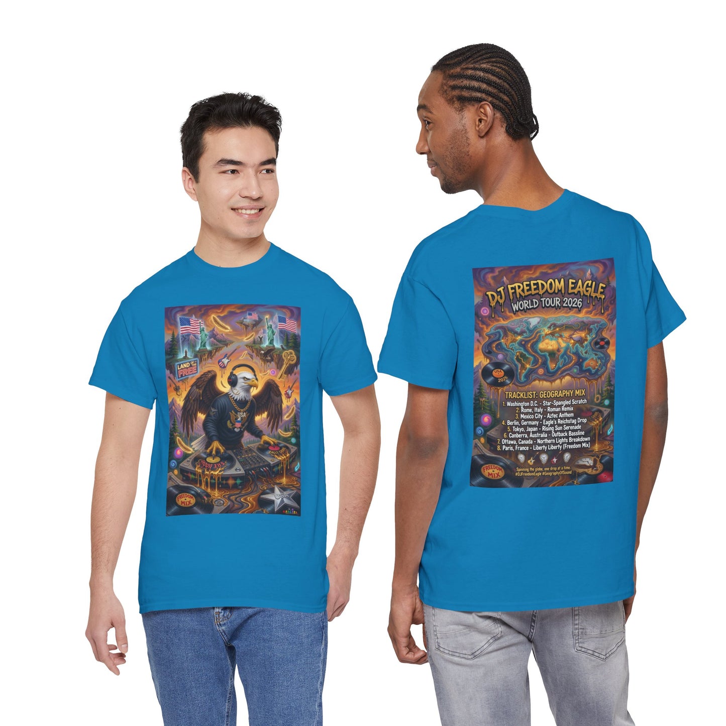 DJ Freedom Eagle World Tour - Narciza Unisex T-shirt