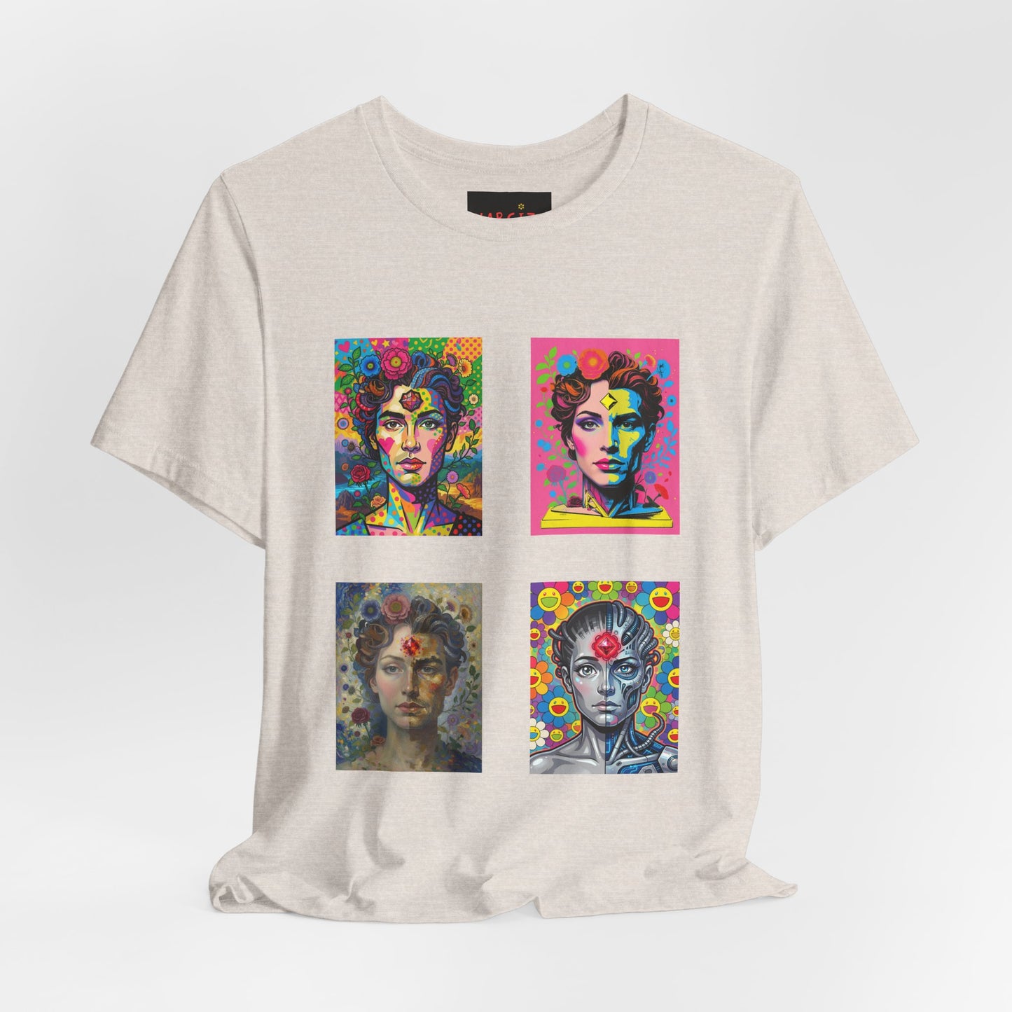 Fluid Art Faces - Unisex NARCIZA Tee