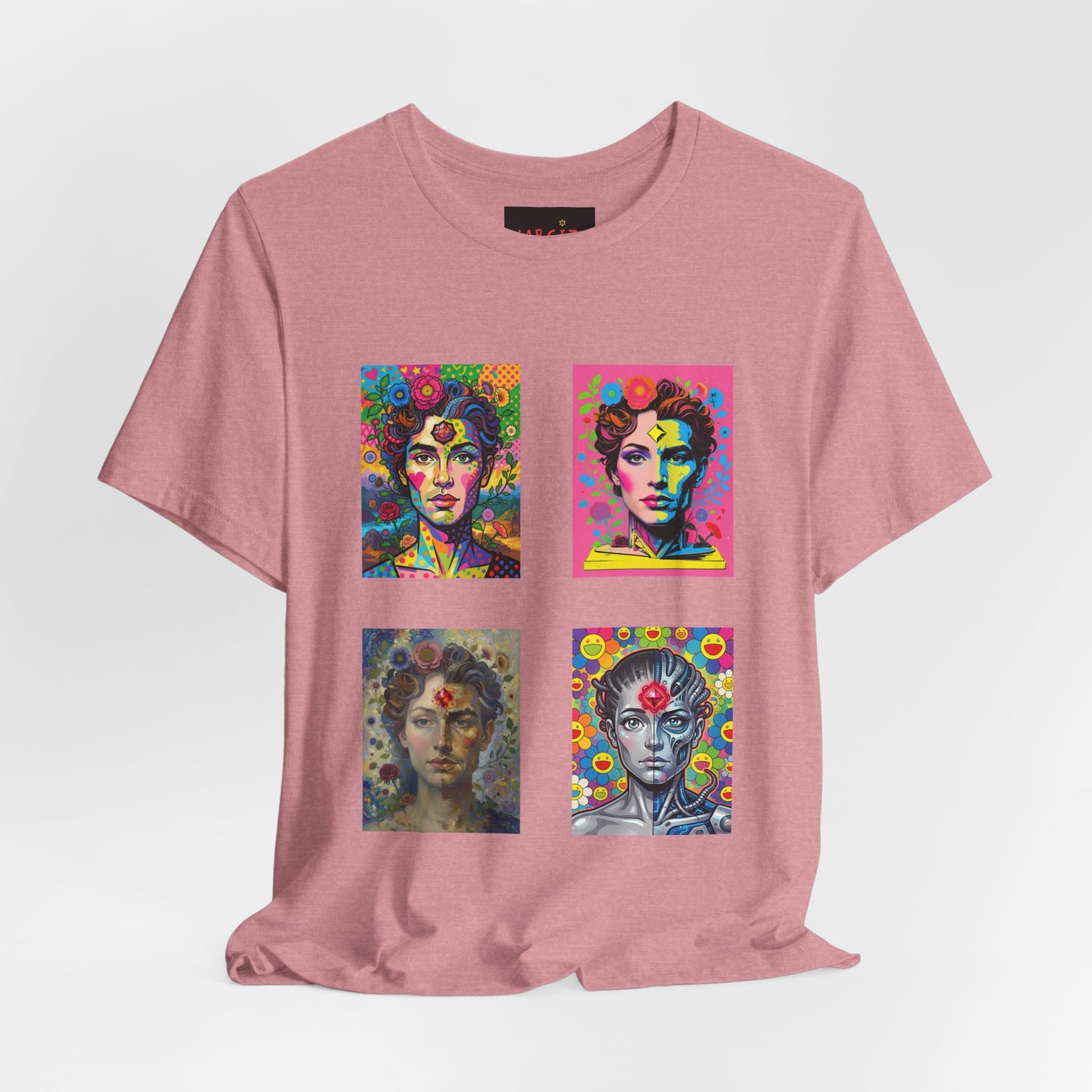 Fluid Art Faces - Unisex NARCIZA Tee