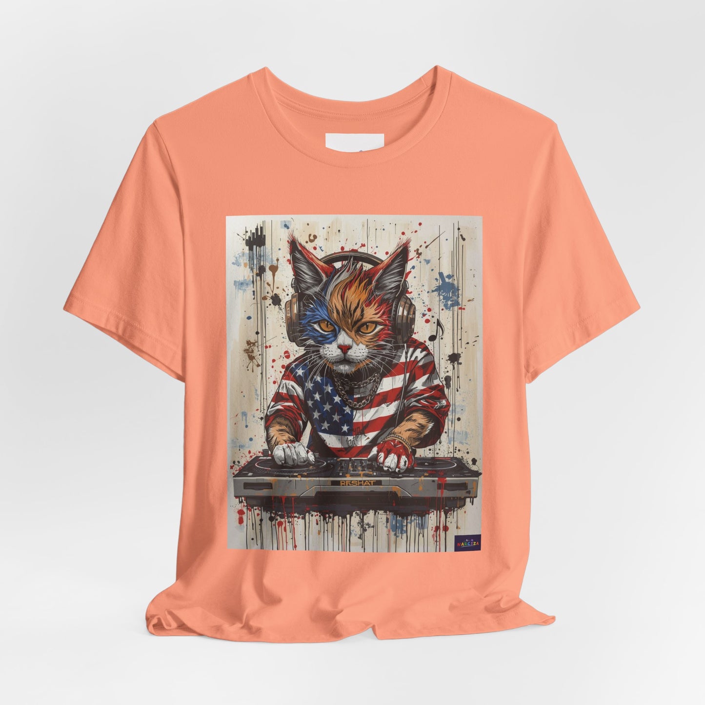 Scratch Cat DJ  — Narciza Unisex T‑Shirt