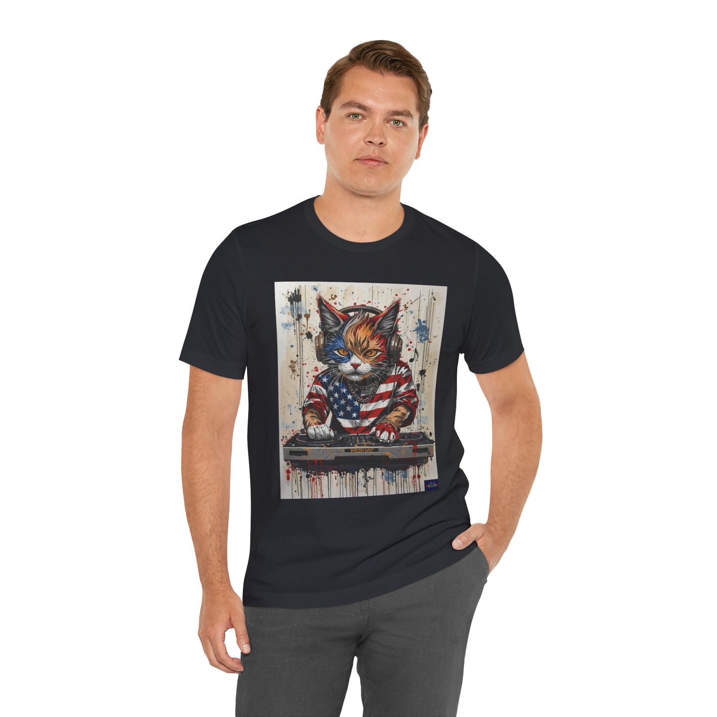 Scratch Cat DJ  — Narciza Unisex T‑Shirt