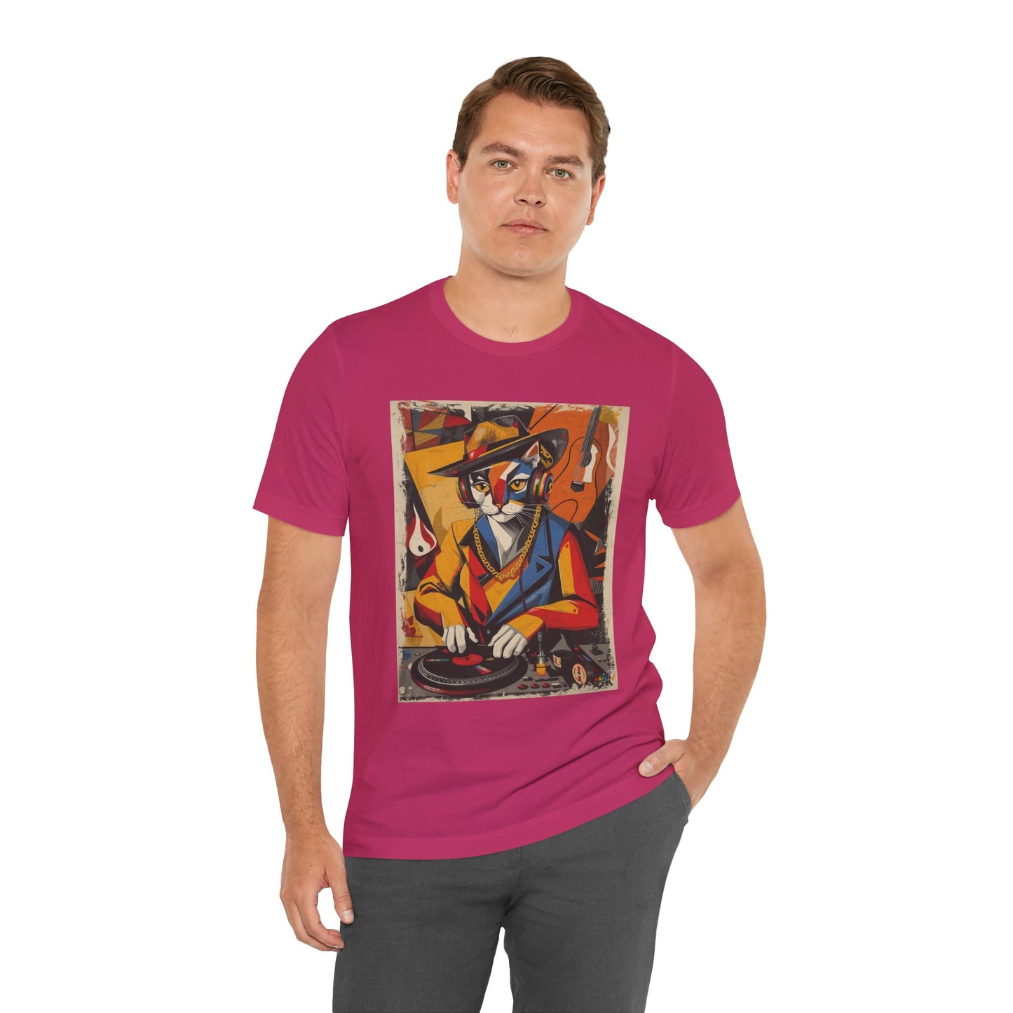 Cubist Cat DJ - Narciza Unisex Tee
