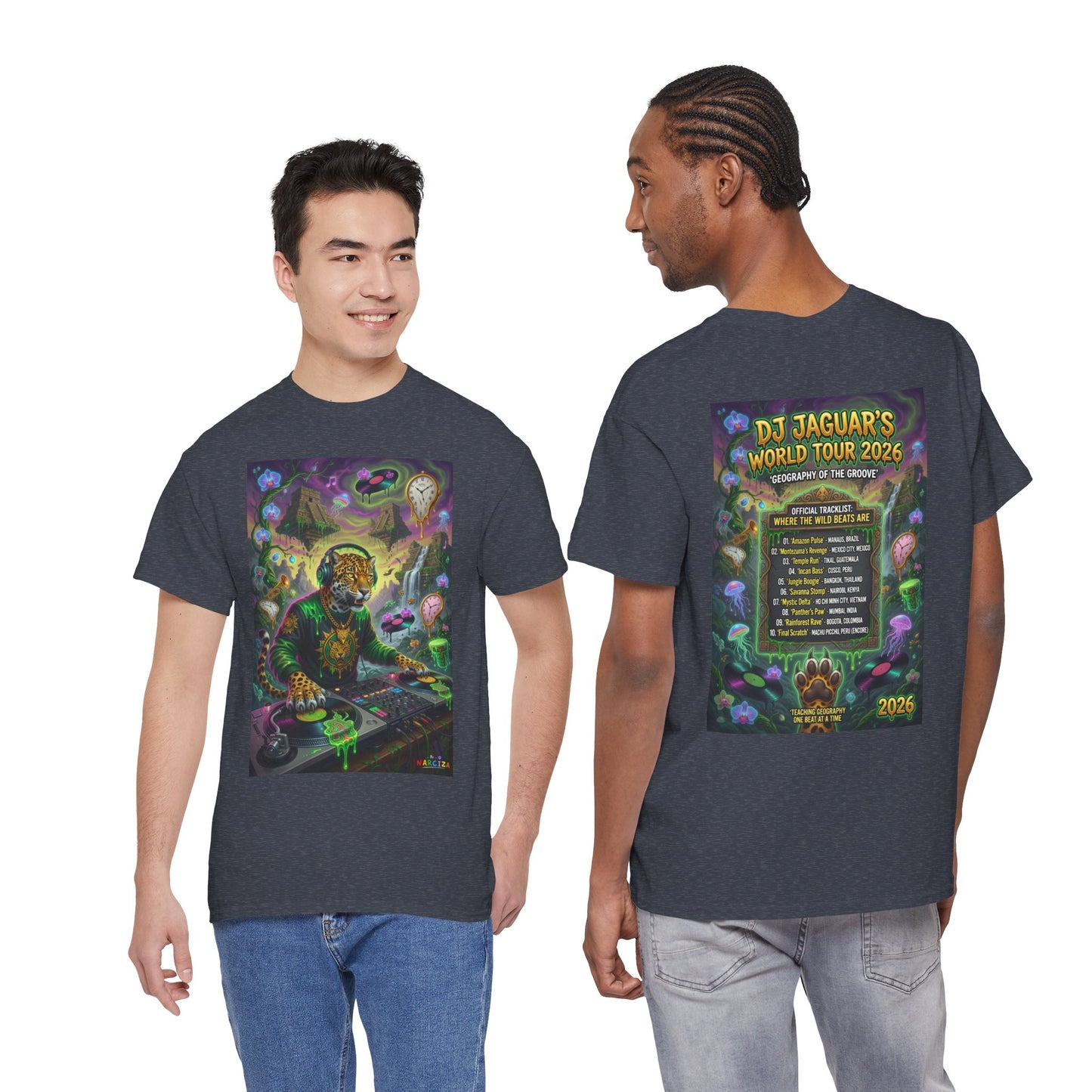 DJ Jaguar World Tour - Narciza Unisex T‑Shirt