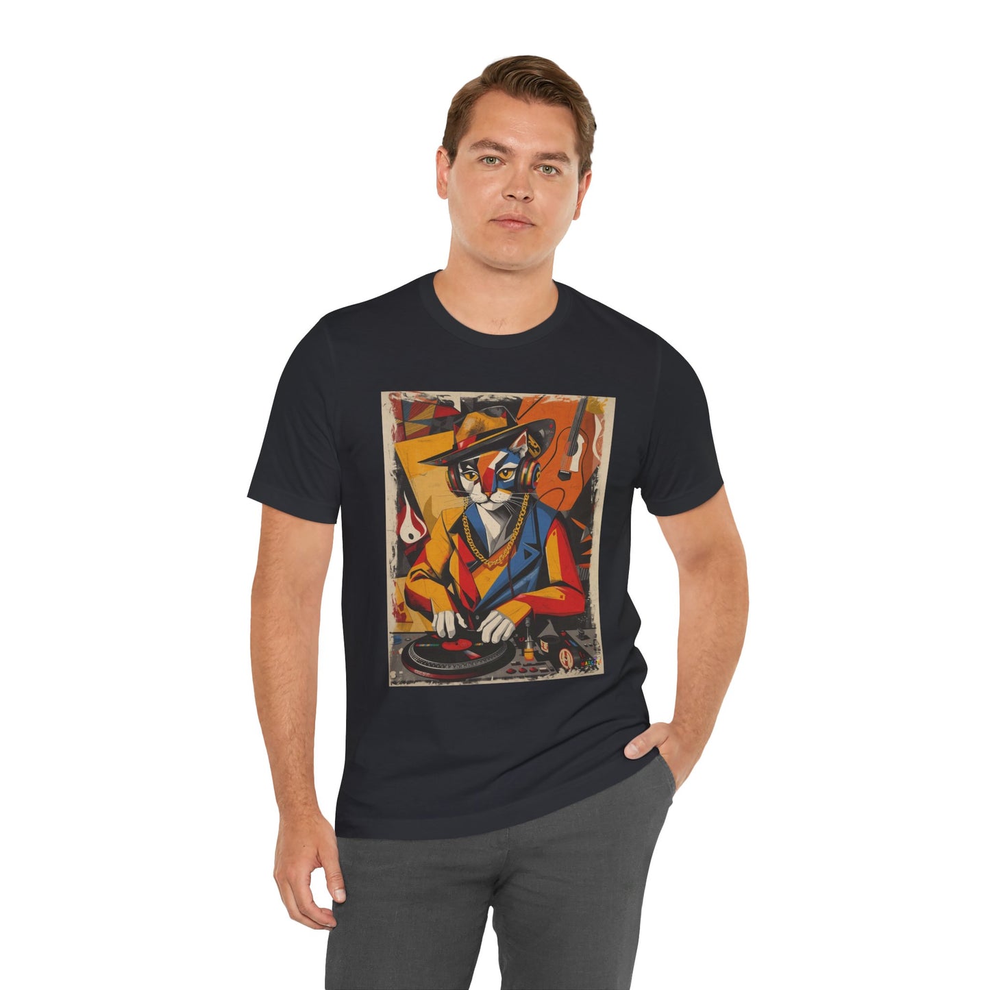 Cubist Cat DJ - Narciza Unisex Tee