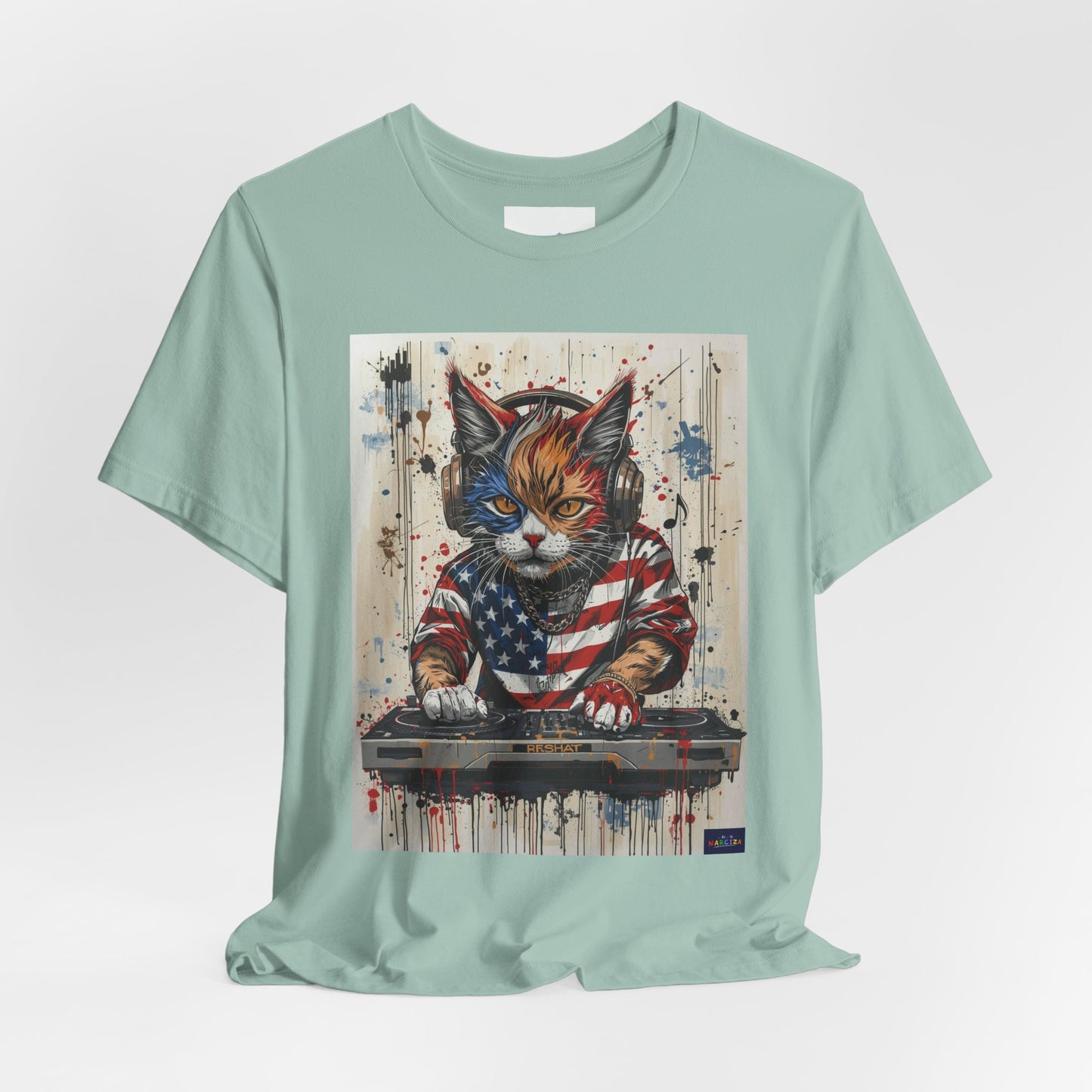 Scratch Cat DJ  — Narciza Unisex T‑Shirt