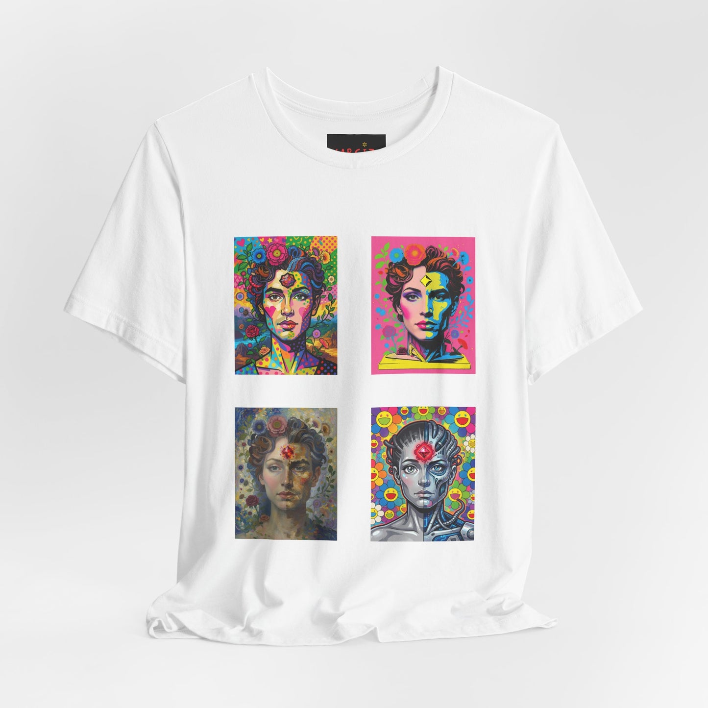 Fluid Art Faces - Unisex NARCIZA Tee