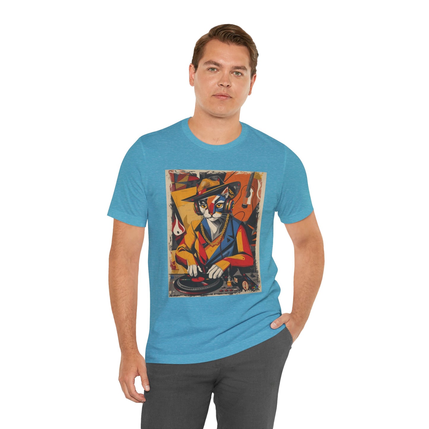 Cubist Cat DJ - Narciza Unisex Tee