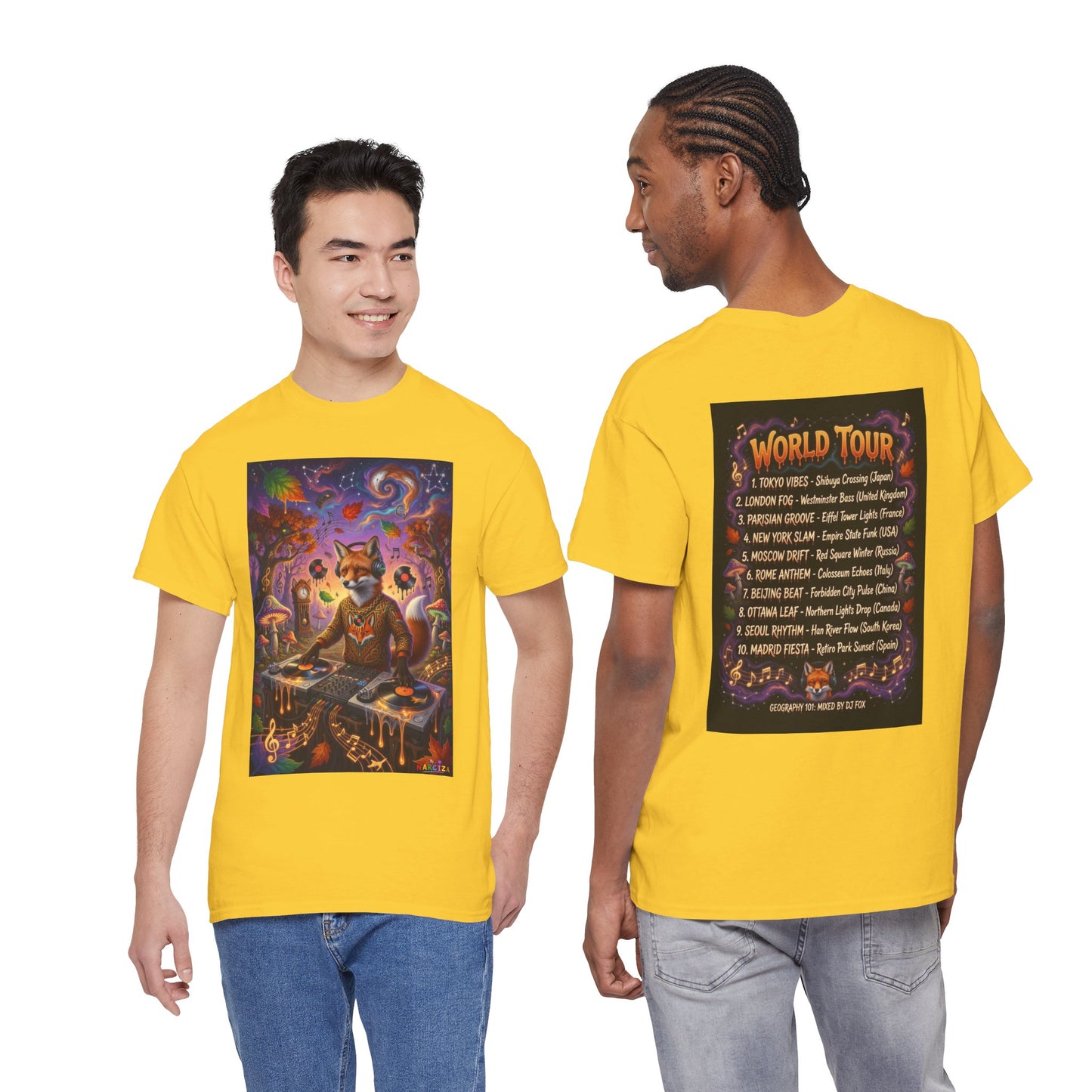 DJ Fox World Tour - Narciza T‑Shirt