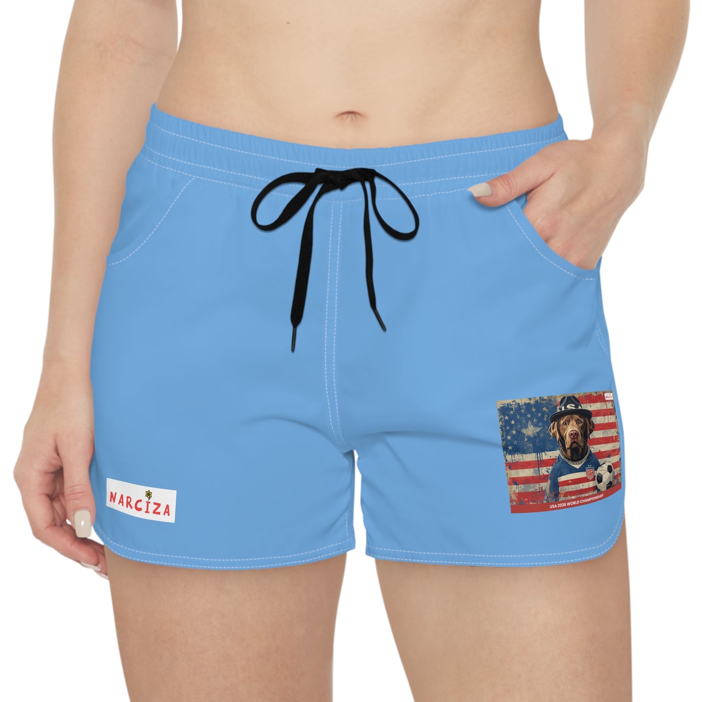 USA 2026 World Championship Women's Light Blue Shorts
