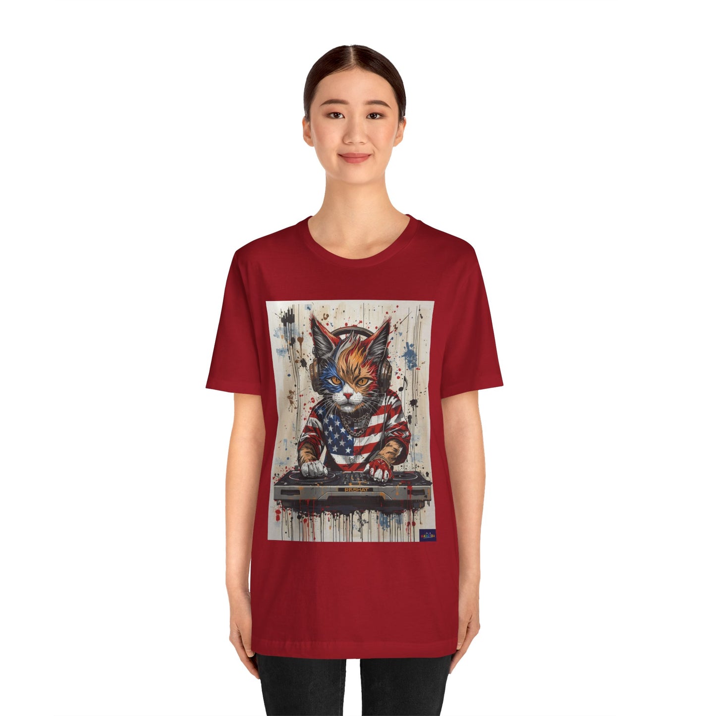 Scratch Cat DJ  — Narciza Unisex T‑Shirt