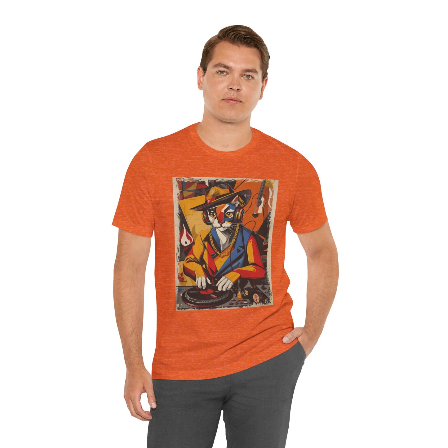 Cubist Cat DJ - Narciza Unisex Tee