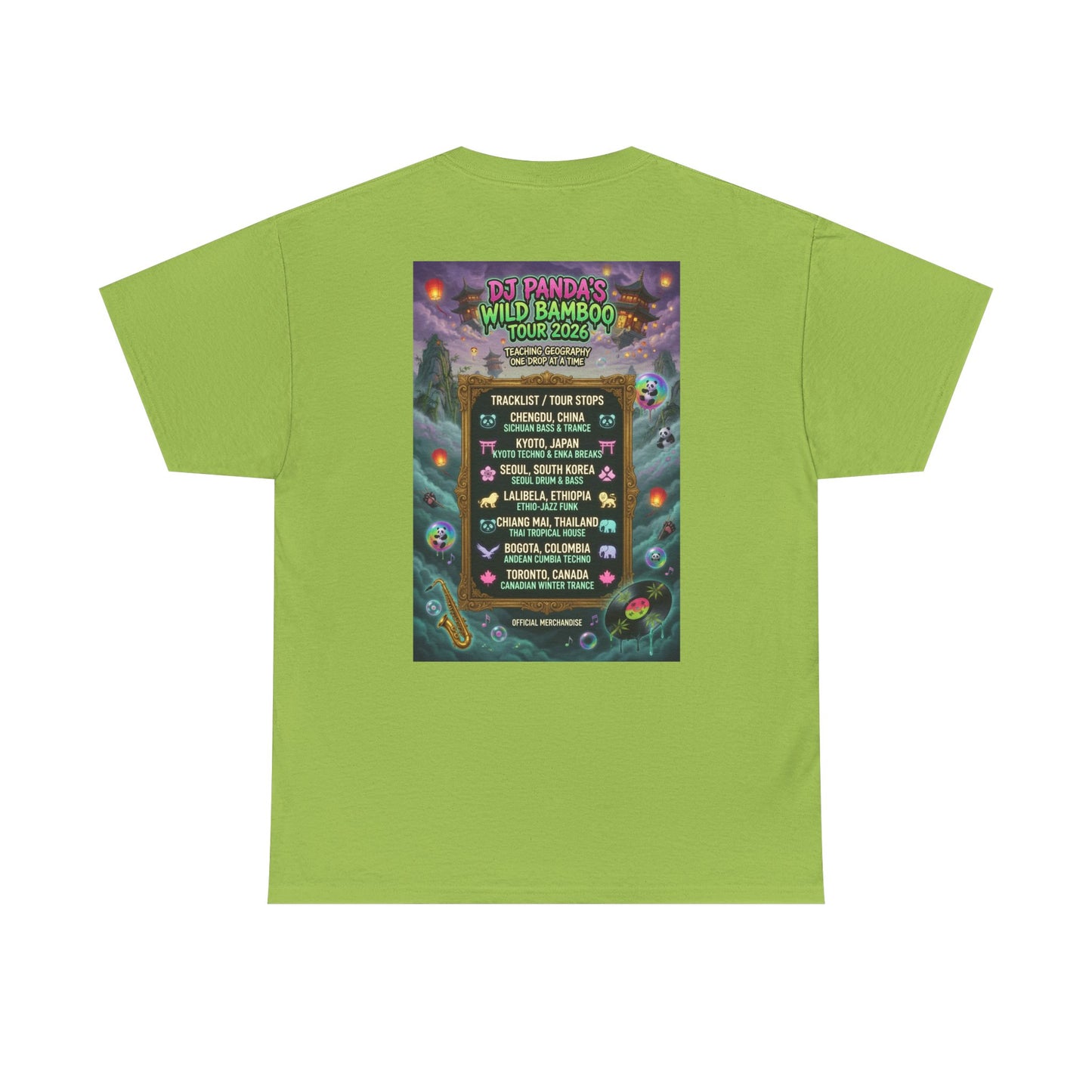 DJ Panda Wild Bamboo Tour —  Narciza Unisex T-Shirt