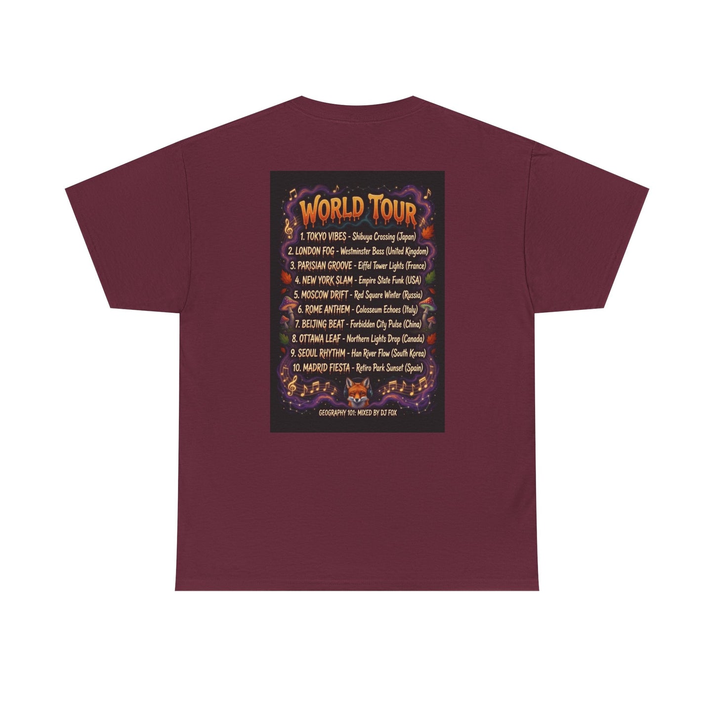 DJ Fox World Tour - Narciza T‑Shirt