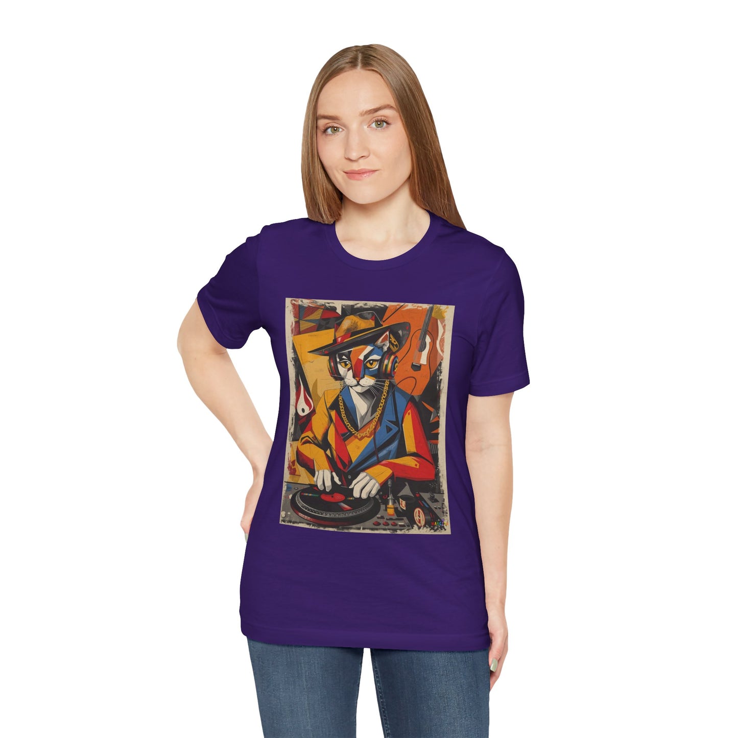 Cubist Cat DJ - Narciza Unisex Tee