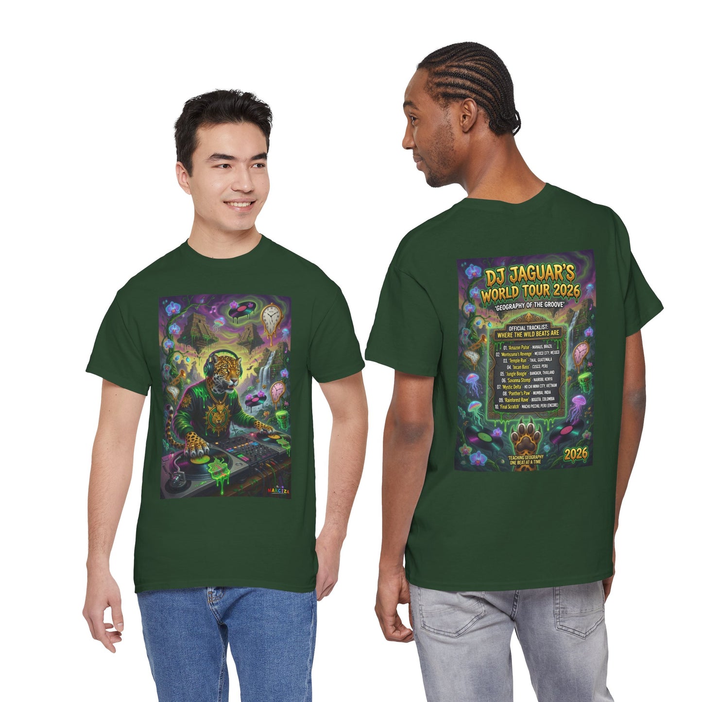 DJ Jaguar World Tour - Narciza Unisex T‑Shirt