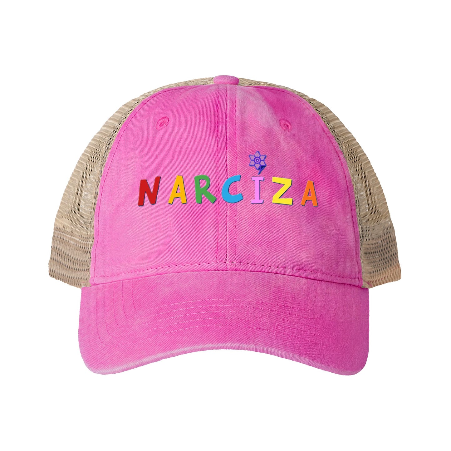 NARCIZA Women's Washed Mesh-Back Cap