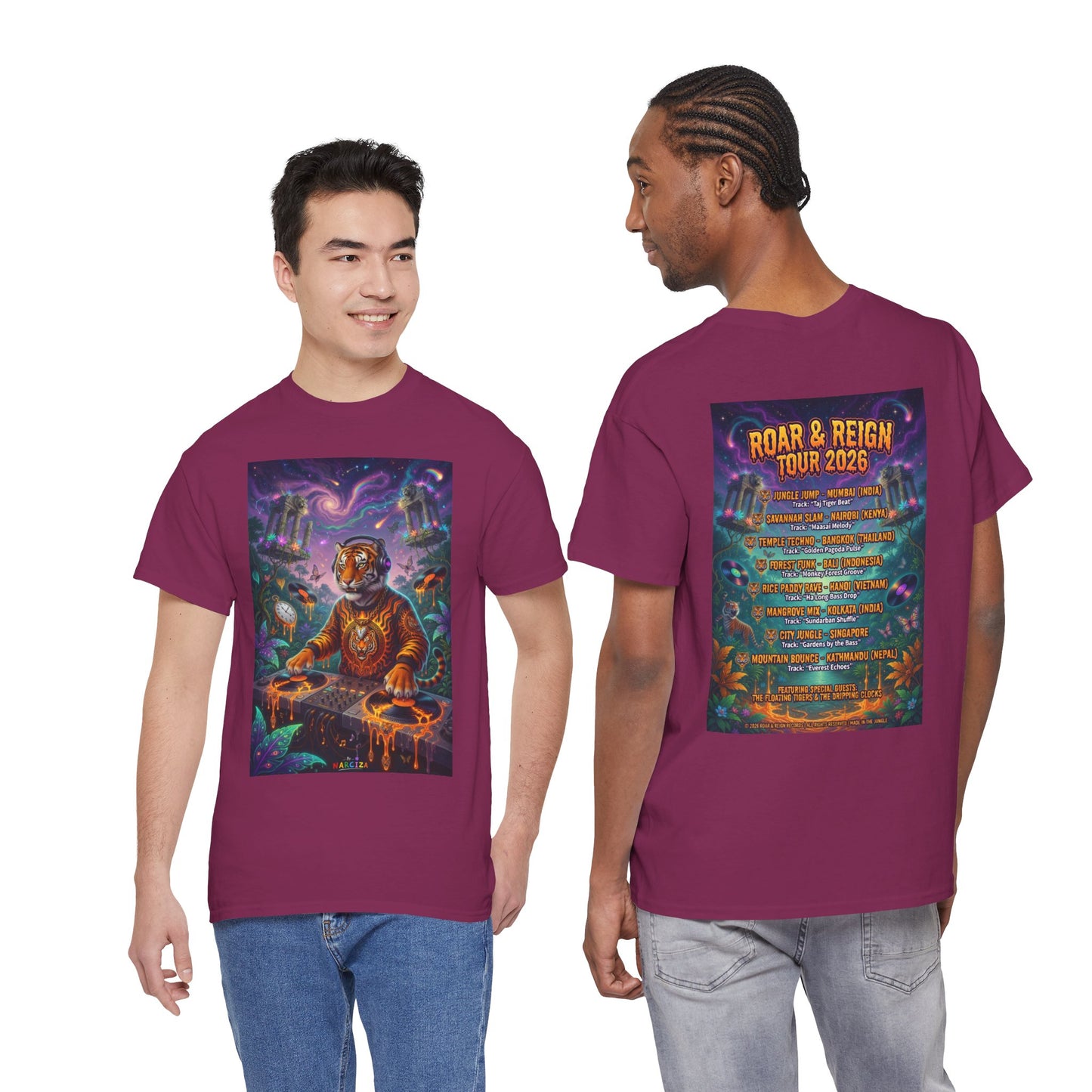 DJ Roar Reign Tour  - Narciza Unisex T-Shirt