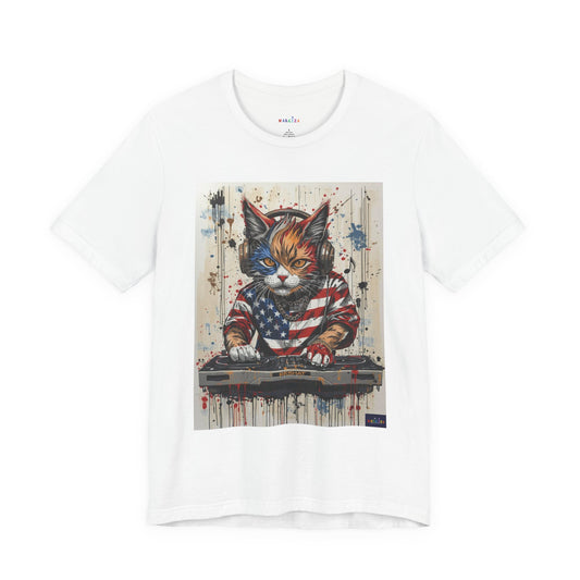 Scratch Cat DJ  — Narciza Unisex T‑Shirt