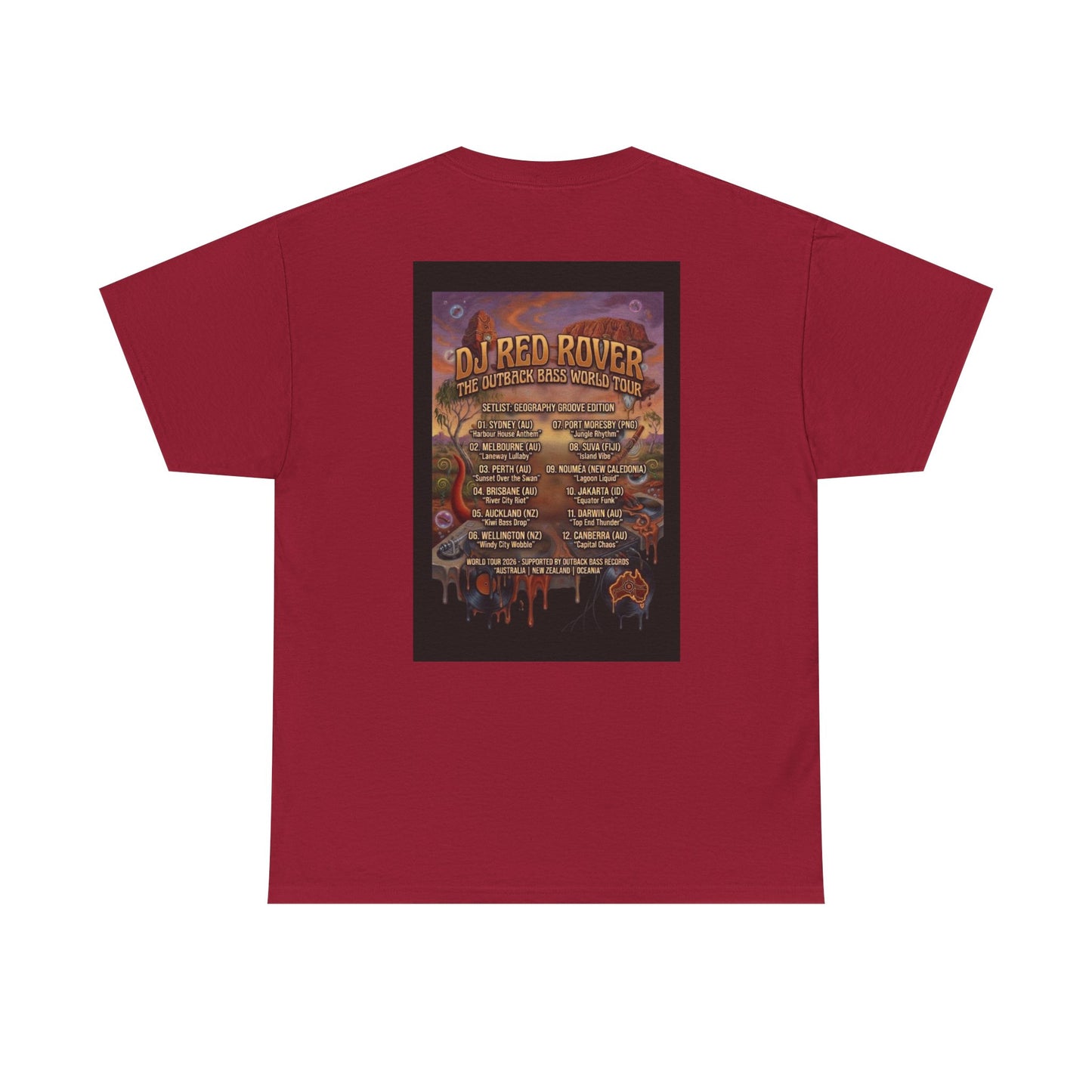 DJ Red Rover Outback Tour - Narciza Unisex T‑Shirt