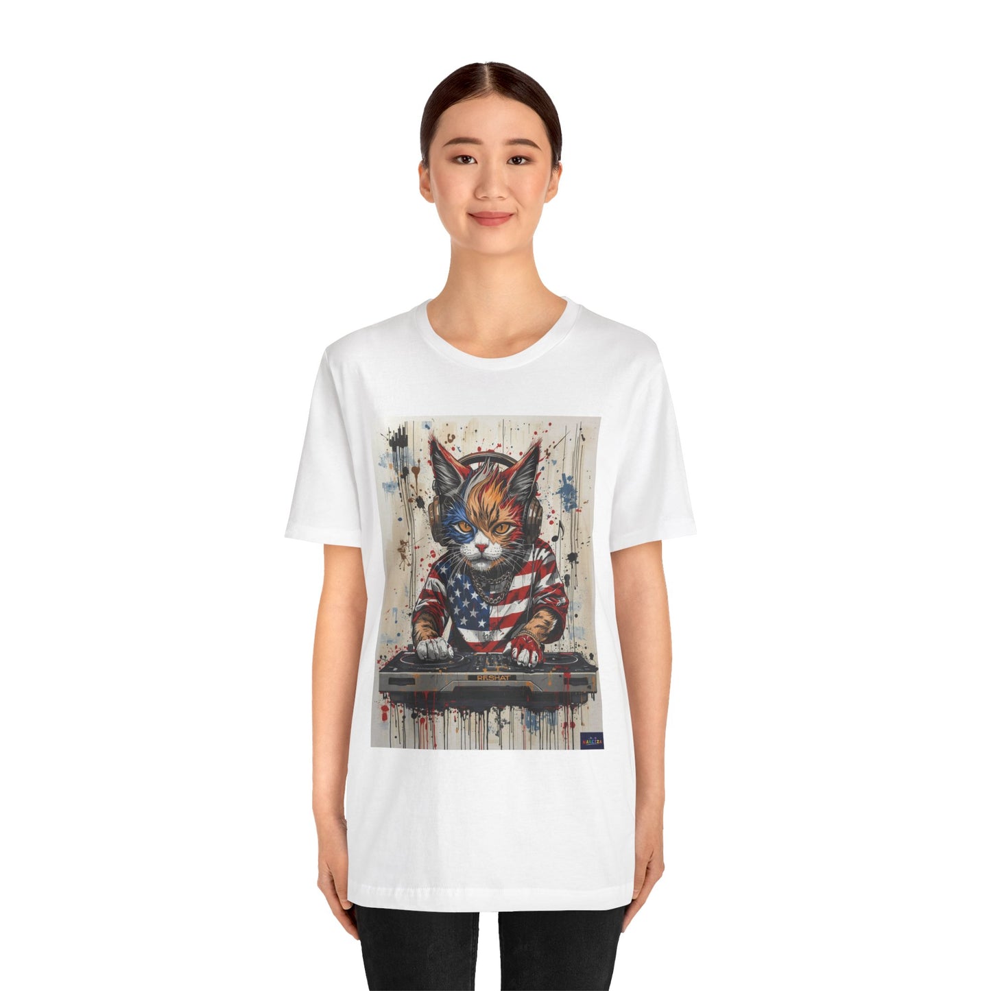 Scratch Cat DJ  — Narciza Unisex T‑Shirt