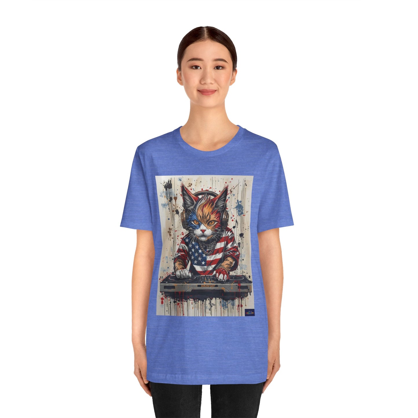 Scratch Cat DJ  — Narciza Unisex T‑Shirt