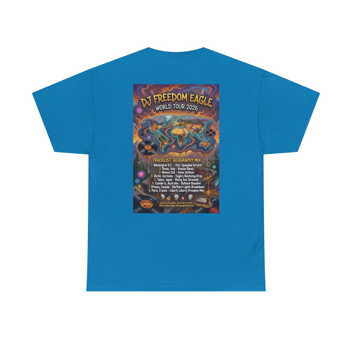 DJ Freedom Eagle World Tour - Narciza Unisex T-shirt