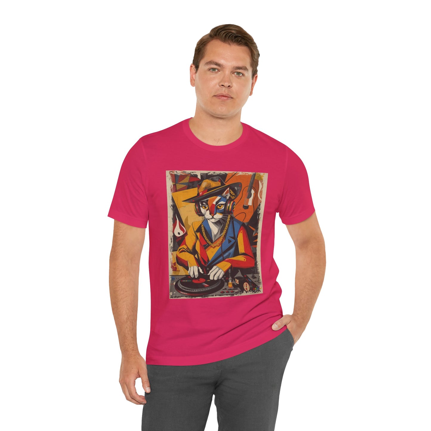 Cubist Cat DJ - Narciza Unisex Tee