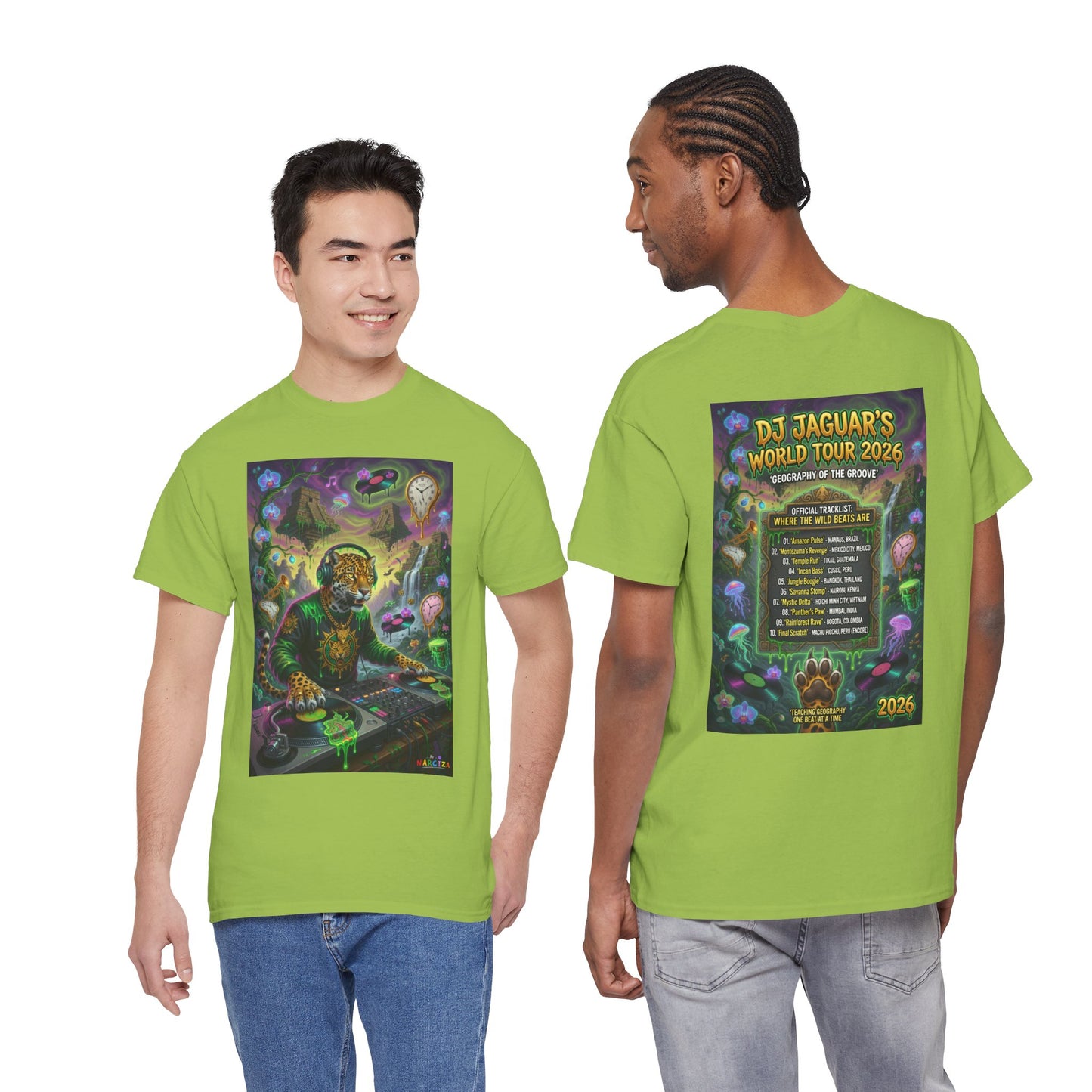 DJ Jaguar World Tour - Narciza Unisex T‑Shirt