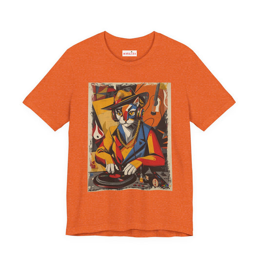 Cubist Cat DJ - Narciza Unisex Tee