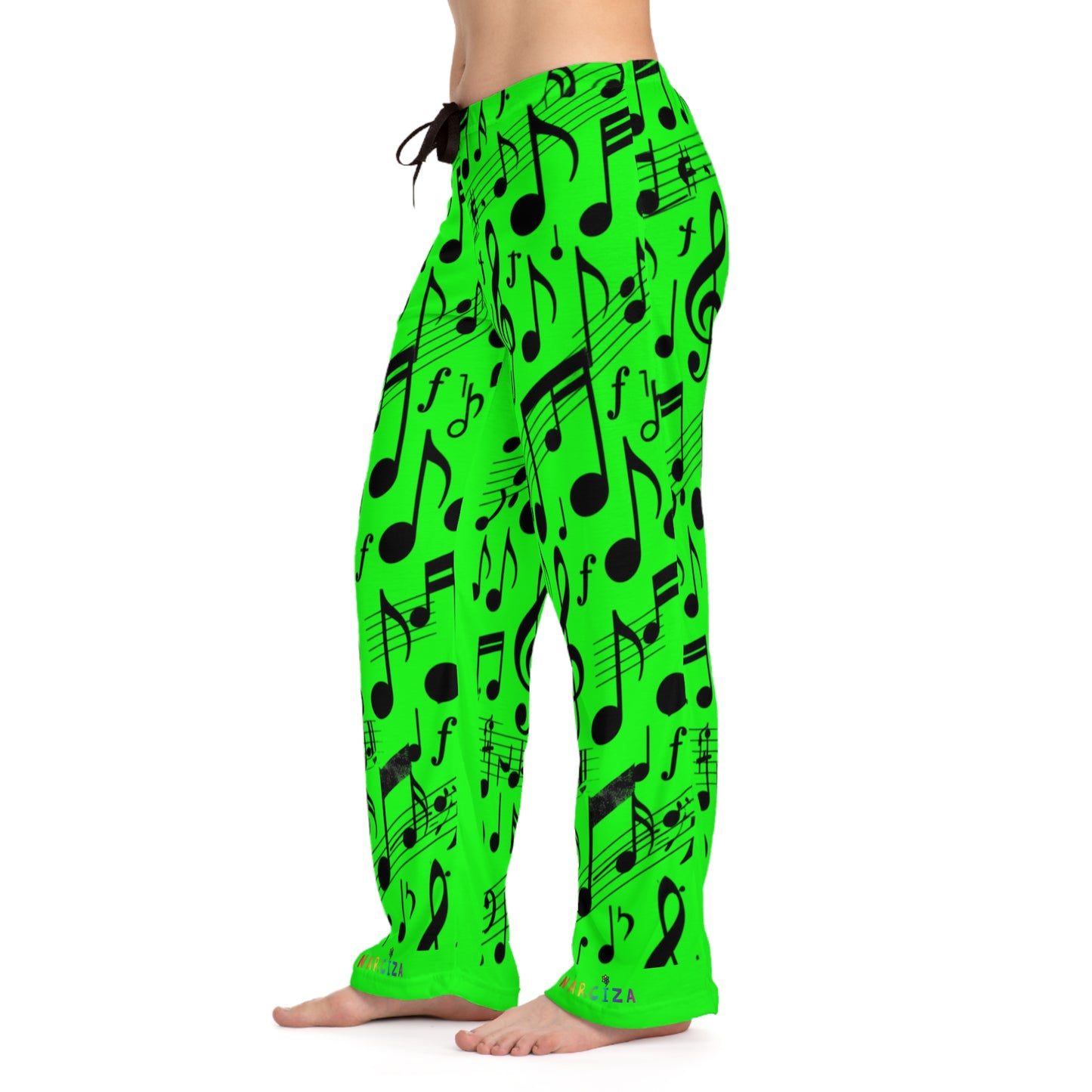 Narciza Music Notes —  Musical Green Sweatpants