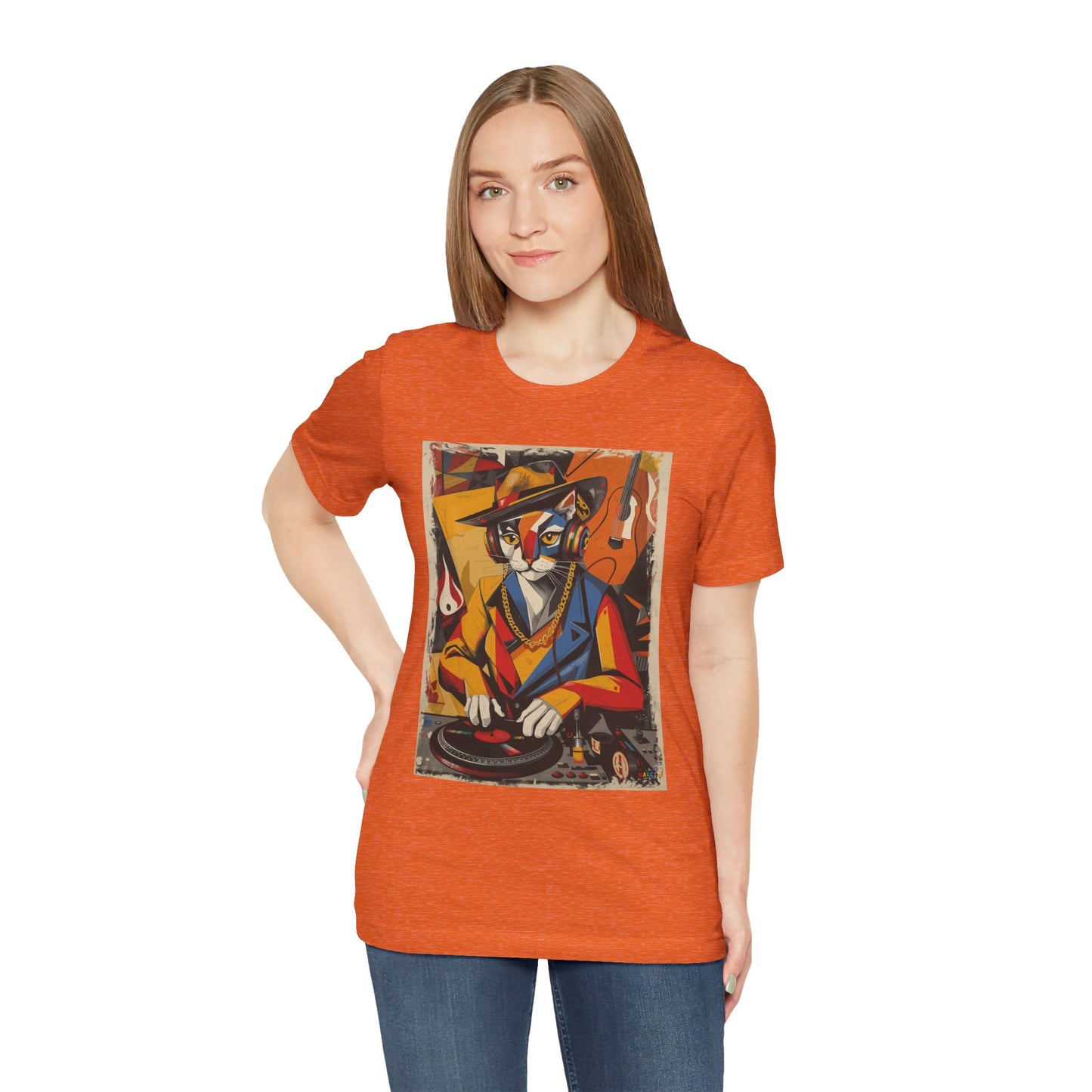 Cubist Cat DJ - Narciza Unisex Tee