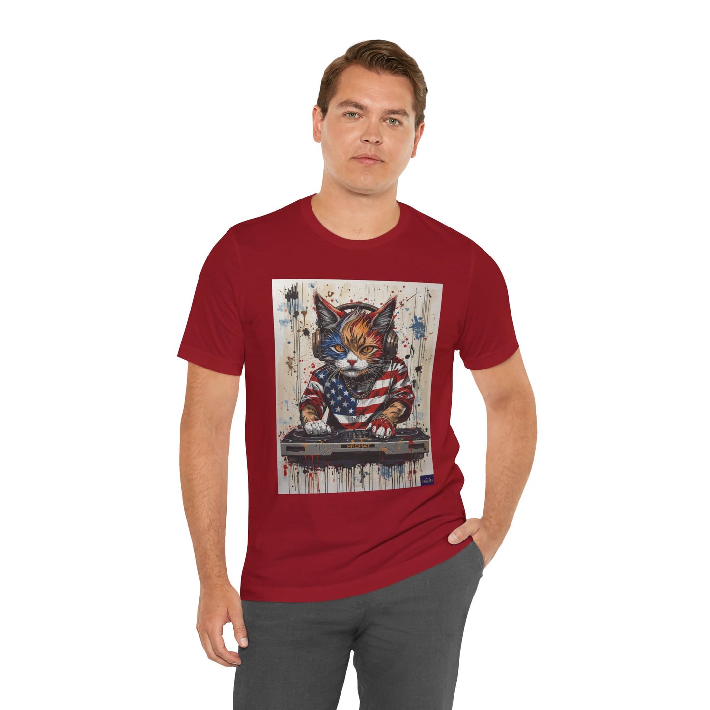 Scratch Cat DJ  — Narciza Unisex T‑Shirt