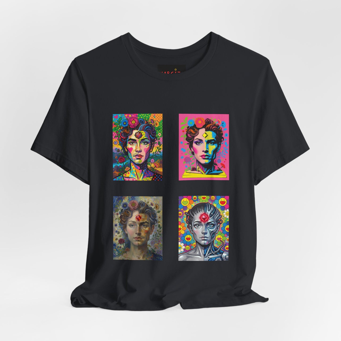 Fluid Art Faces - Unisex NARCIZA Tee