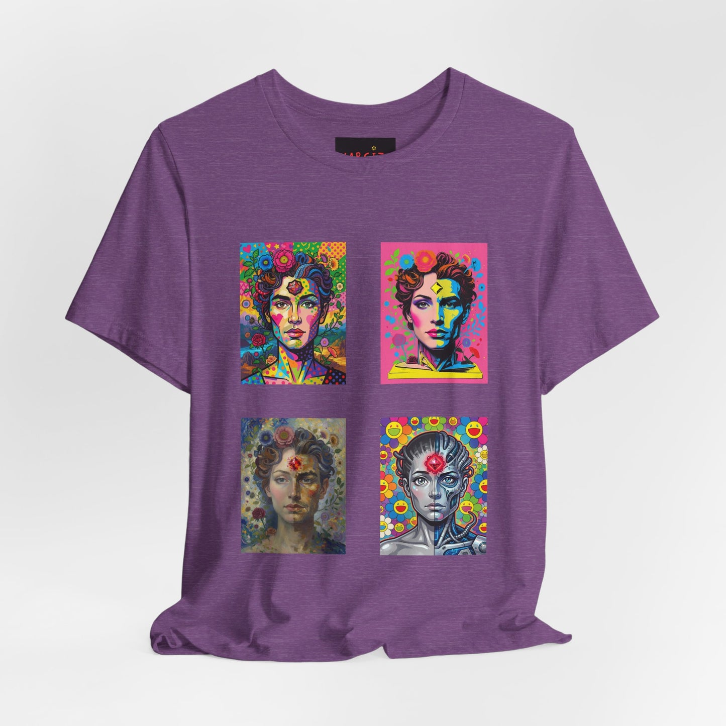 Fluid Art Faces - Unisex NARCIZA Tee