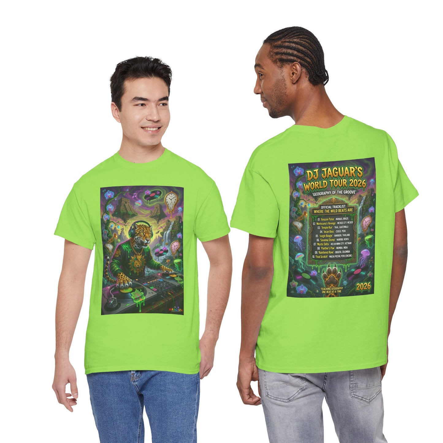 DJ Jaguar World Tour - Narciza Unisex T‑Shirt